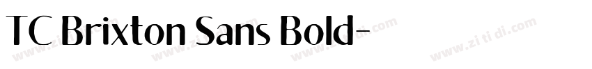 TC Brixton Sans Bold字体转换